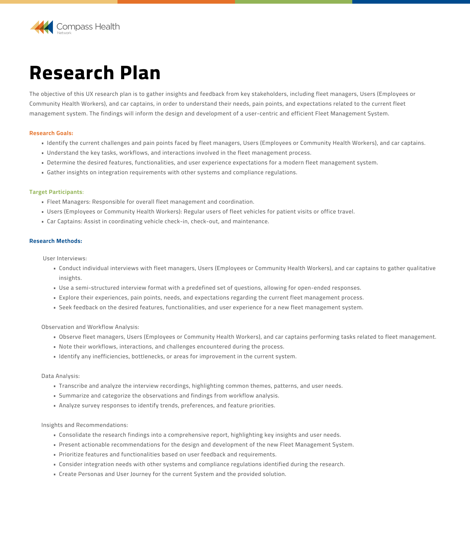Research Plan